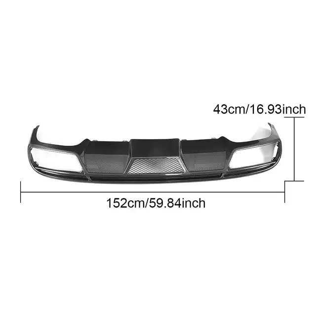 カーボンファイバーリアバンパー,メルセデス用,e250,e300,e400,e500,クーペ2ドア,2016-2018