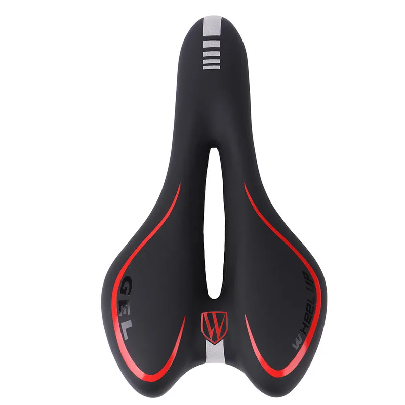 

WHEEL UP Reflective Breathable Bicycle Hollowed Saddle Comfort Mountain MTB Road Bike Soft Seat Cushion Cycling Riding Acces