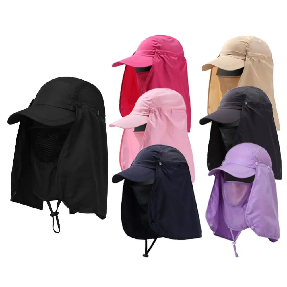 55% Discounts Hot! Unisex Waterproof UV Protection Breathable Baseball Hat CapS with Face Neck Flap