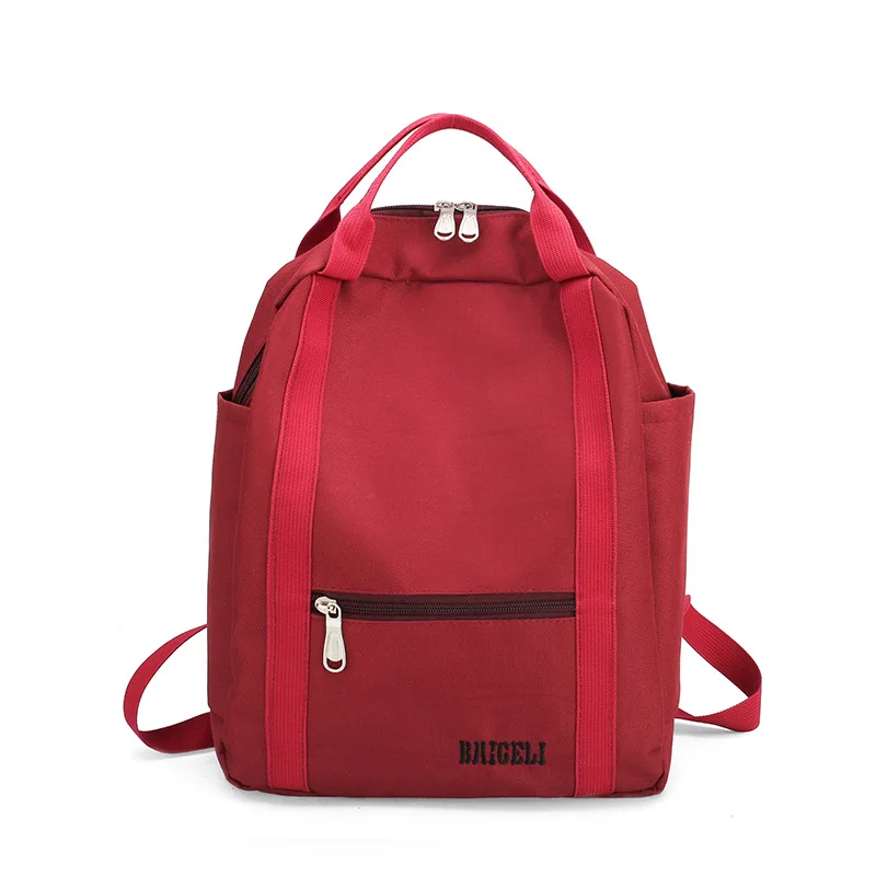 

Canvas Backpack Large Capacity Schoolbag Simple Versatile Bag Women's 2019 New Style Backpack
