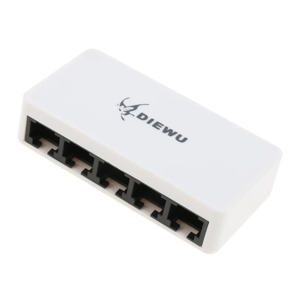 10/100 м адаптивный RJ45 5 Порты коммутатор для высокоскоростной сети Ethernet Настольный сетевой разветвитель концентратор LAN 10/100M 5 Порты и разъёмы Micro USB Питание