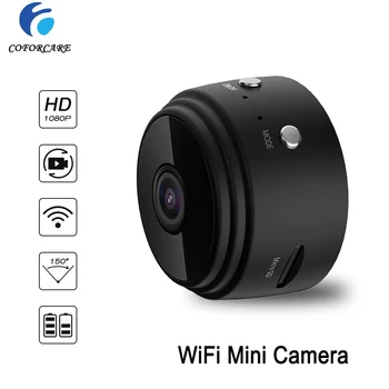 

WiFi Mini Camera 1080P Security Camera P2P Small Camera Built-in Battery Chargeable Night Vision for iPhone Android PC iPad