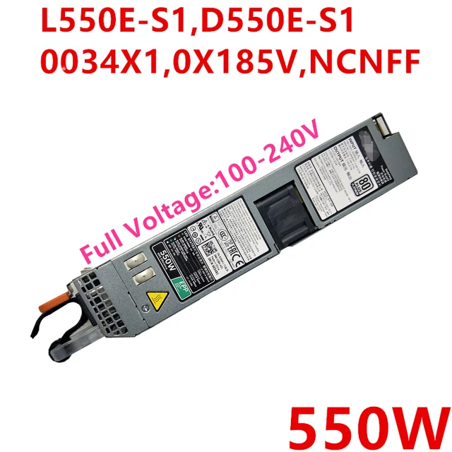 Fuente De Alimentación Para Servidores Dell R330, R430, R340, R440, R3930 - Modelo L550E-S1, 80 PLUS, 110-240V