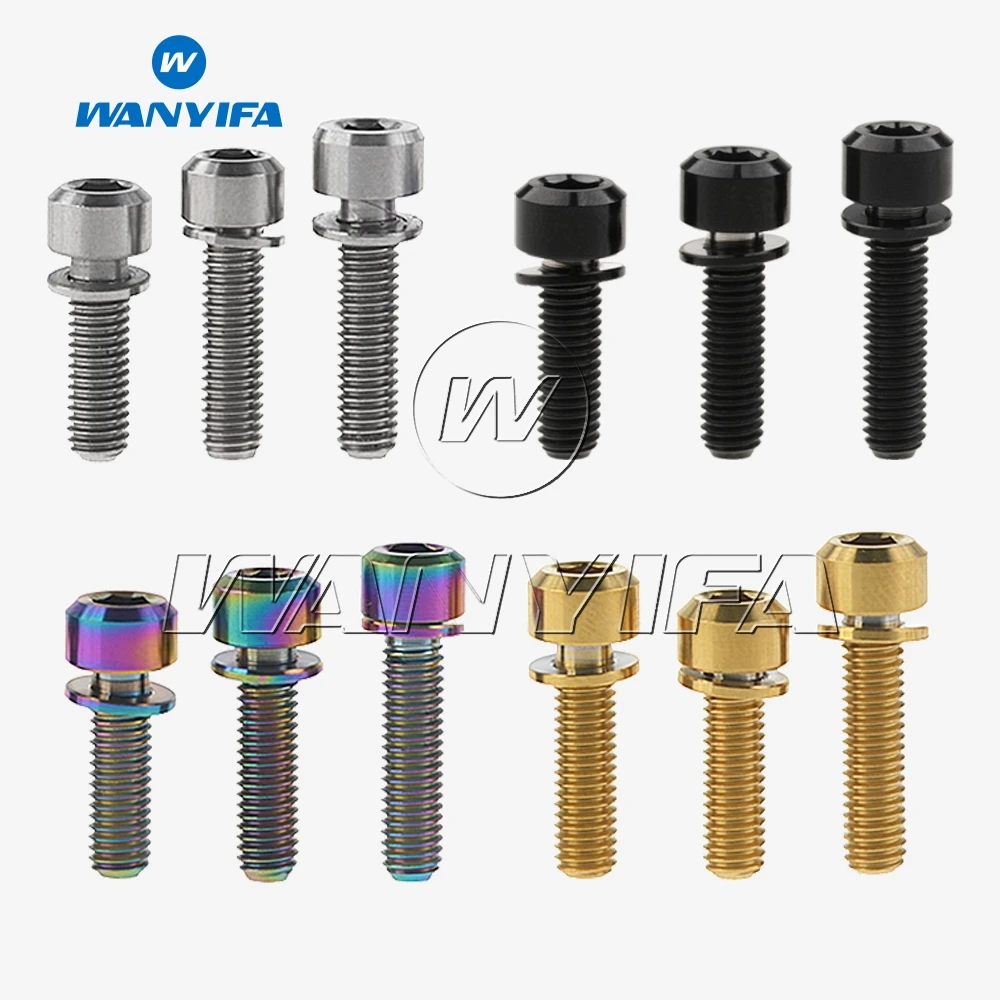 Vis Conique pour Potence De Vélo M5X20mm en Acier Noir (Lot De 4