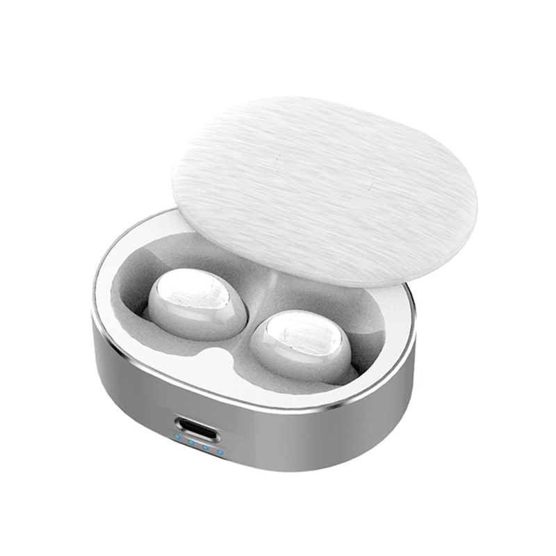 White TWS 5,0 Мини Bluetooth наушники Беспроводные спортивные наушники 3D стерео гарнитура шумоподавление наушники с микрофоном - Цвет: White