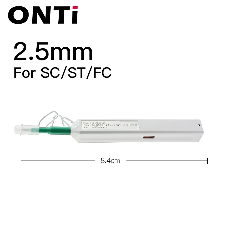 ONTi 2 шт FTTH инструмент для чистки оптического волокна 2,5 мм SC FC ST 1,25 ММ LC MU разъем волоконно-оптические чистящие инструменты Smart Cleaner