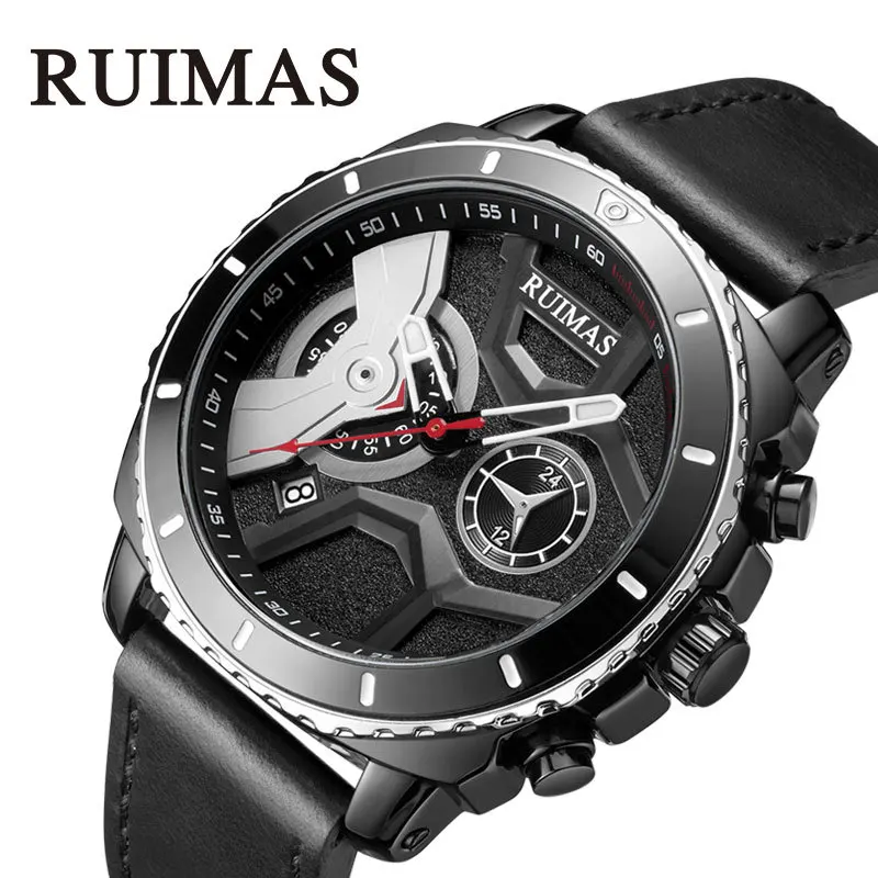 

RUIMAS Sports Quartz Watches Men Top Brand Chronograph Army Military Analogue Male Wristwatch Casual Watch Relogio Masculino