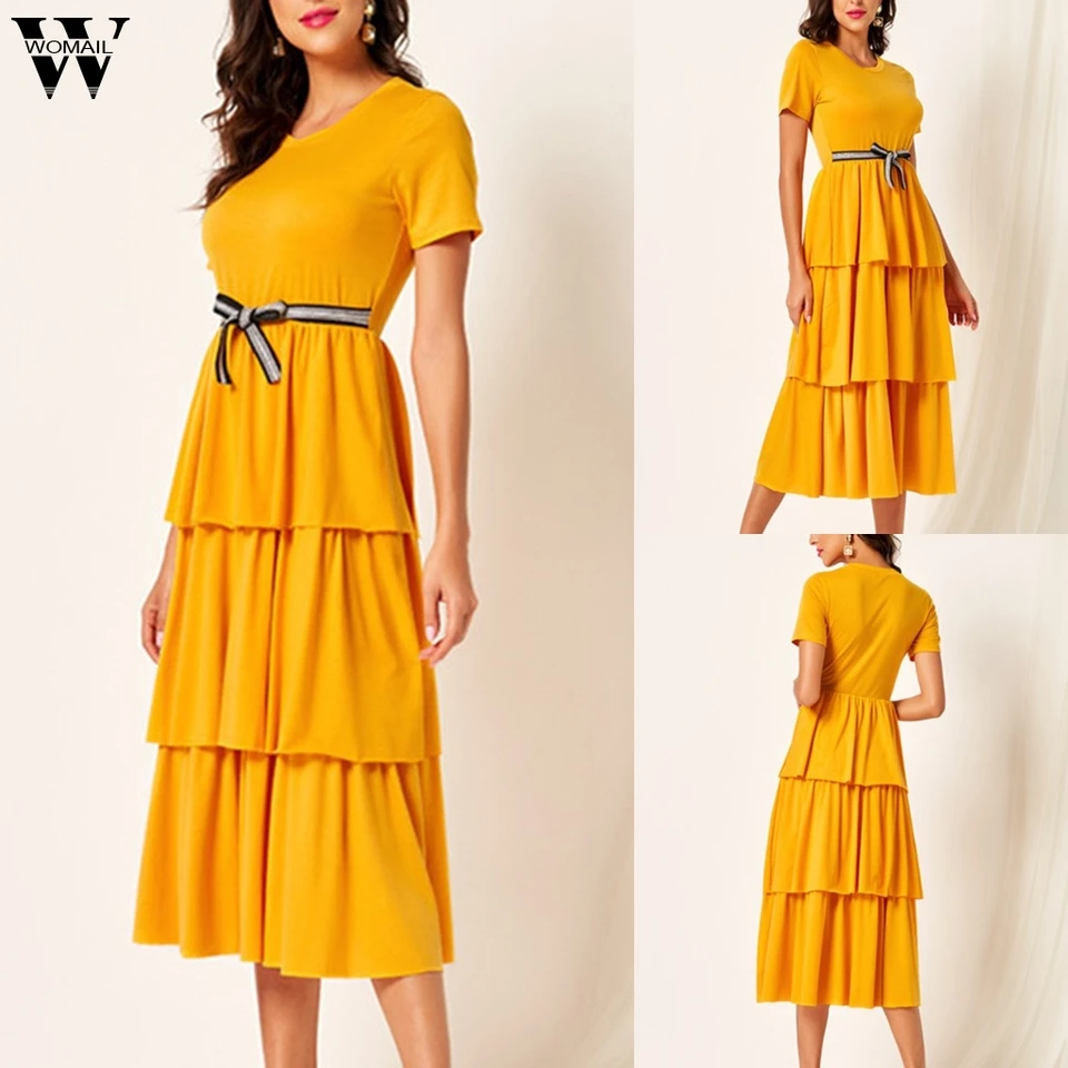 short yellow sundress