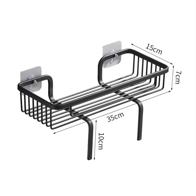 Mensola portaoggetti per WC Mensola per bagno Mensola portaoggetti a parete per WC Nessuna perforazione Mensola portaoggetti Organizer per doccia per accessori da bagno_voghion.com