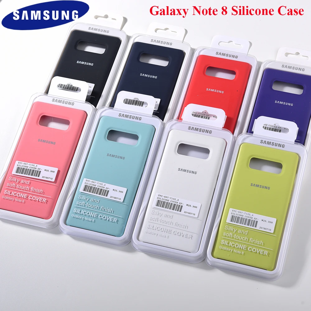 Funda protectora de silicona suave de alta para Samsung Galaxy Note 8, con logotipo y botones laterales, novedad de 100%|Fundas antigolpes para teléfono| - AliExpress