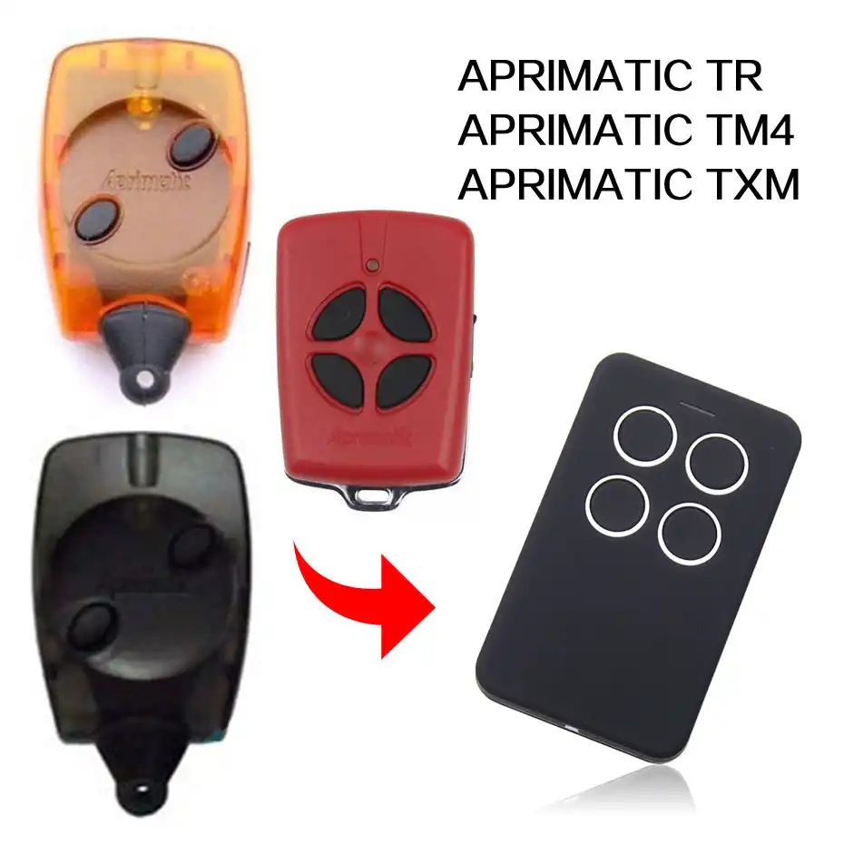 APRIMATIC TR2 TR4 TM4 TXM remote control gate remote control APRIMATIC garage door remote control 433MHz|Remote Controls| - AliExpress