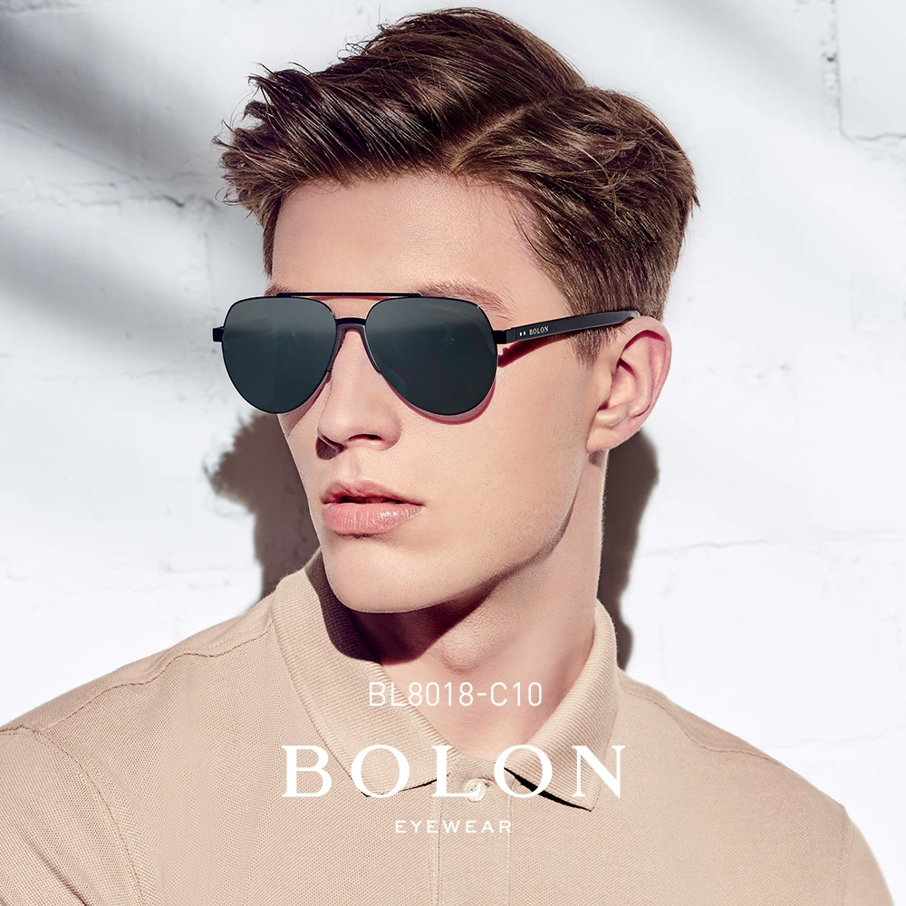 BOLON – lunettes de soleil aviateur classiques noires pour hommes,  polarisées, haut de gamme, qualité aéronautique, monture métallique, BL8018  | AliExpress