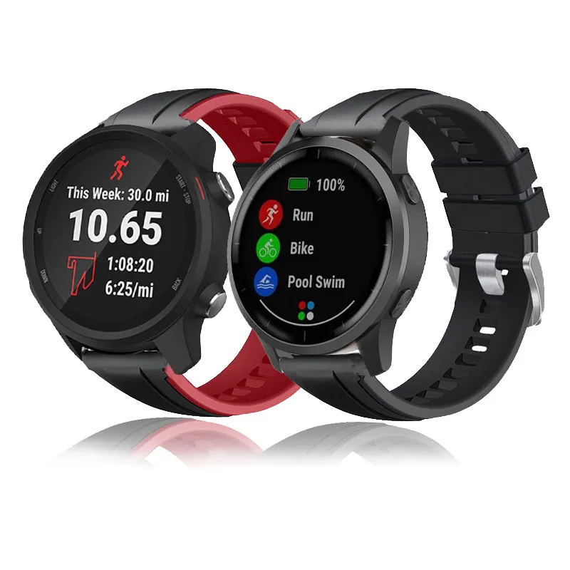 Cinturino Smart Watch 20/22Mm Per Garmin Forerunner 245 245M 645 Cinturino In Silicone Per Cinturino Garmin Vivoactive 4 3 Music