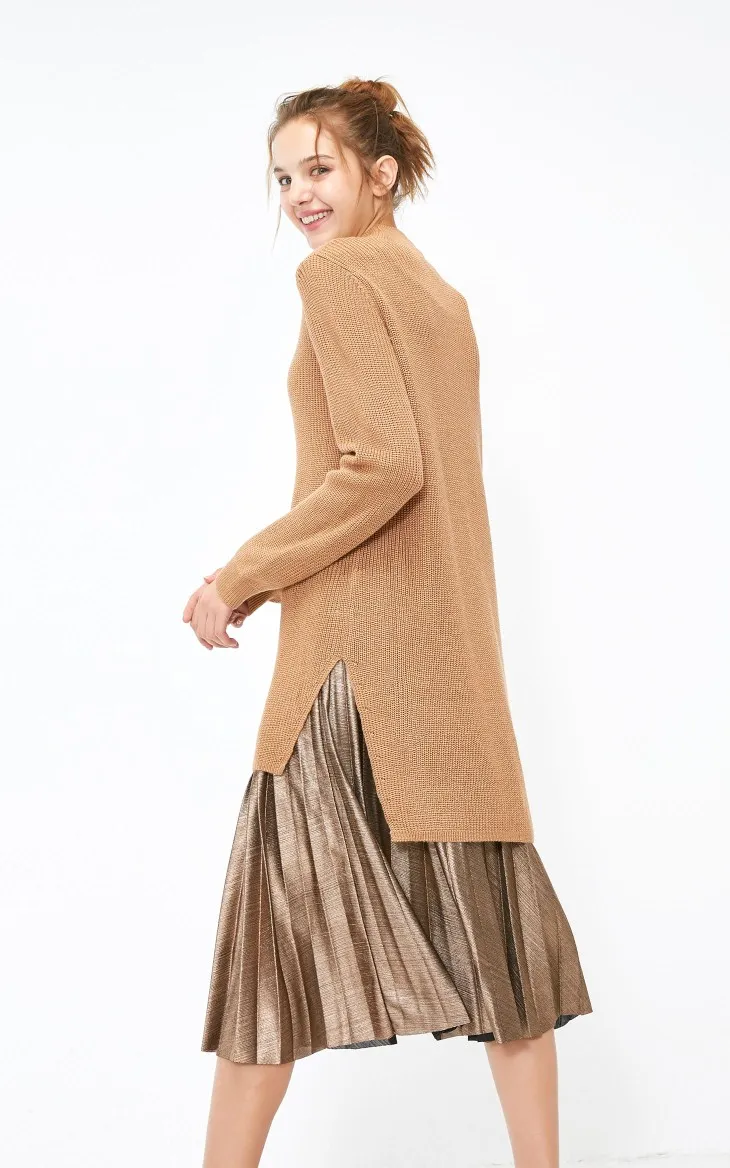 Vero Moda Новое поступление трикотажное платье из двух частей с металлическим плиссированным подолом | 319146524