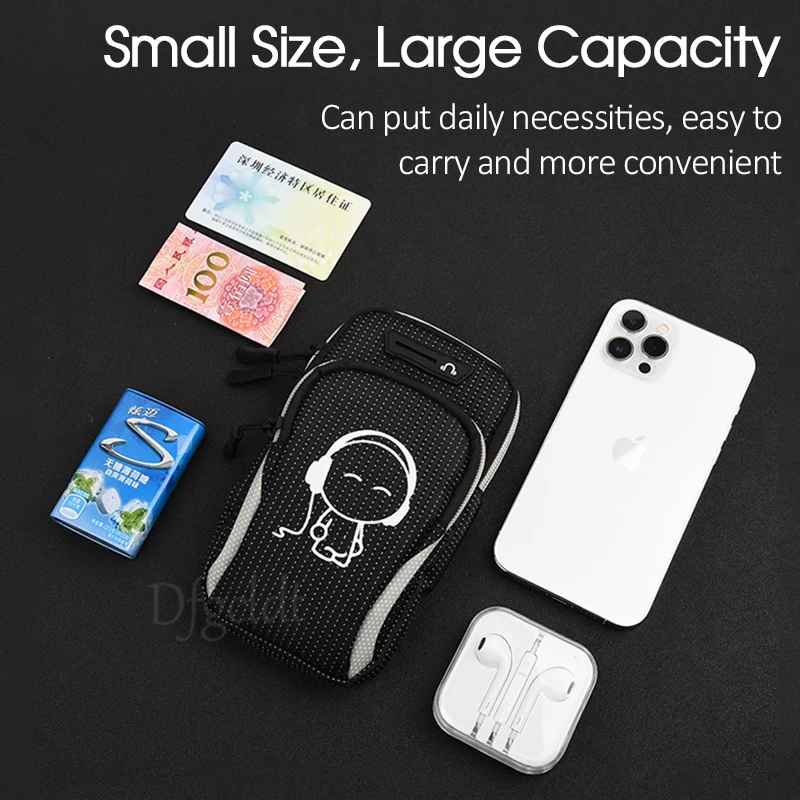 Phone Armband Mobile Phone Armband Phone Arm Band 6.5 Running Sports Arm band Phone Bag For iPhone 13 12 11 Pro Max XR Samsung Note 20 10 S21 Outdoor GYM Armbands Holder Case