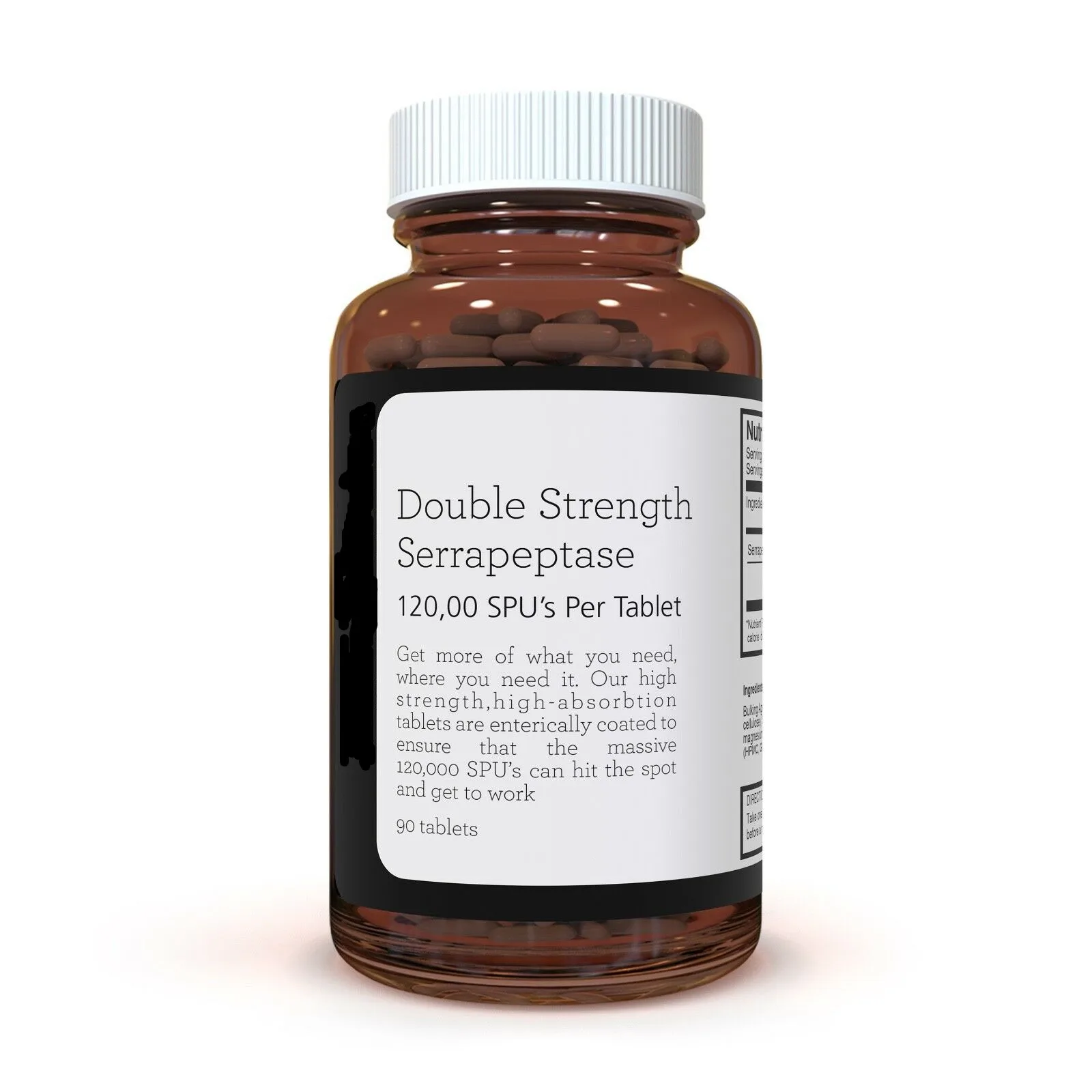 

Double Strength Serrapeptase 120,000 SPUs x 90pcs.