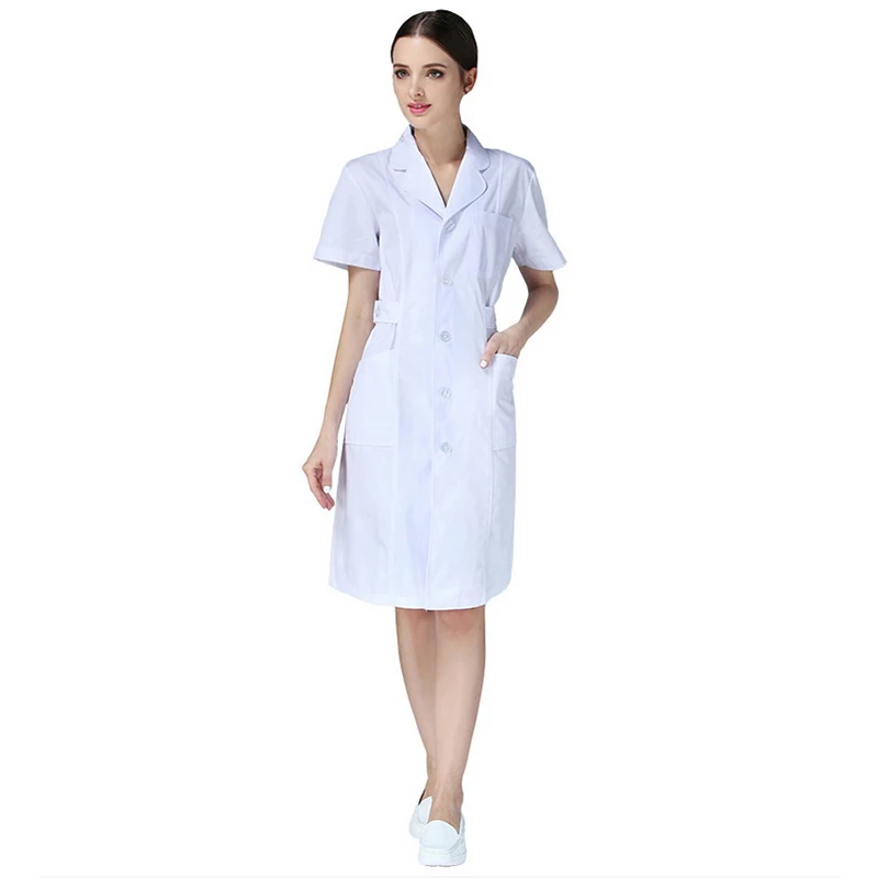 Medical gown Overalls Slim medical work clothes Ladies robe medical Lab Coat Hospital Doctor Slim Multicolour Nurse Uniforms