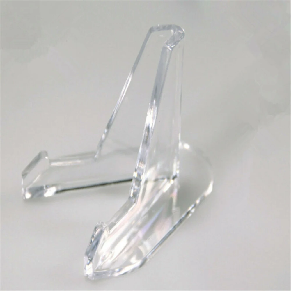 

Acrylic Coin Display Stand Easel Holder Small Coins For CD Bookshelf Collectable Coin Capsule Medal Clear Acrylic Racks