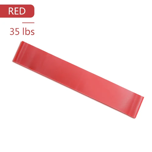 Резинки 5 уровней оборудование для тренажерного зала резиновая петля латекса транинг Йога петля полоса 0,35-1,1 мм для пилатеса, тренировок полосы - Цвет: Red