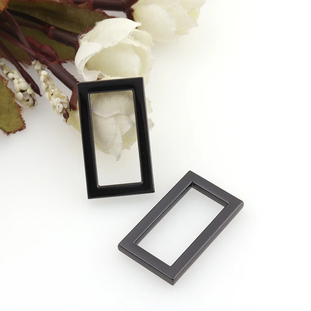 10pcs Gun black Metal Rectangle Square Loop D Ring Buckle Clasp for Leather Craft Canvas bag Repair DIY Sewing Parts | Дом и сад