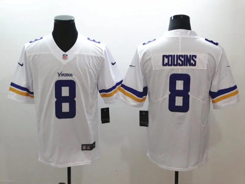 AS PICTURE Сшитые мужчины Миннесота Кирк Cousins Harrison Smith Adam Thielen Stefon Diggs Vapor Untouchable Limited игрок Джерси - Цвет: AS PICTURE