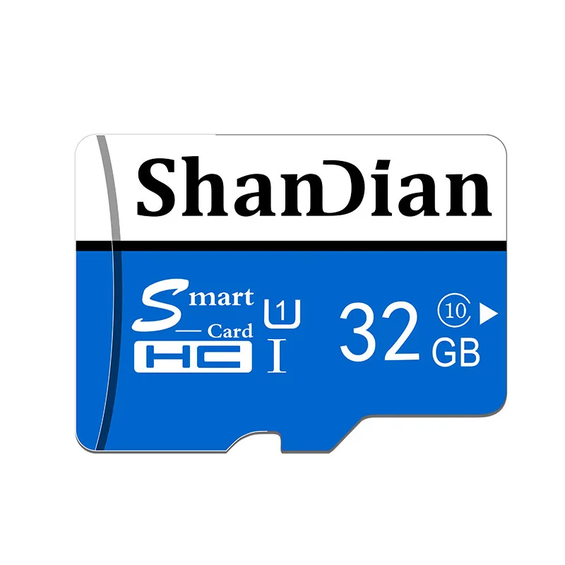 SHANDIAN Смарт SD Class10 до 95 МБ/с. Smartsd 128 ГБ/64 Гб/32 ГБ/16 ГБ, класс скорости 10 до 80 МБ/с. для телефонов камеры - Емкость: 32 Гб