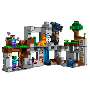 

Bedrock Adventures Set Building Block With Action Figure Compatible 21147 MinecraftINGlys My World Bricks Set Gifts Toys
