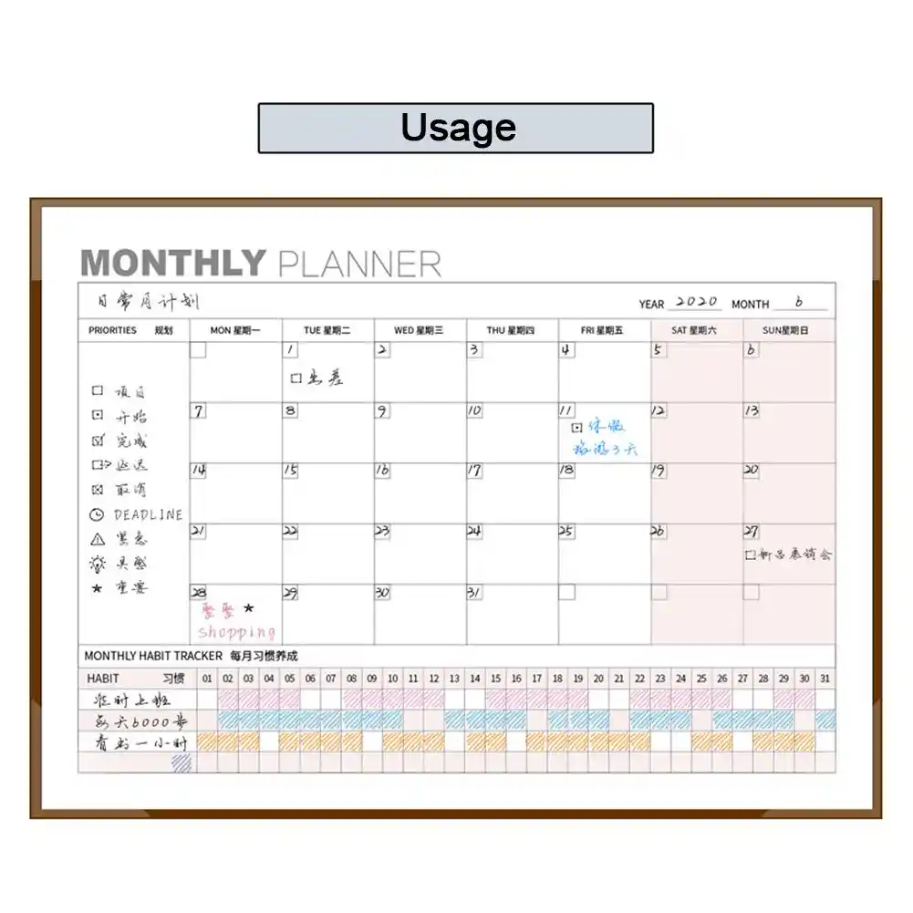Desk Calendar 2020 Wall Calendar Large Monthly Pages 16 Months
