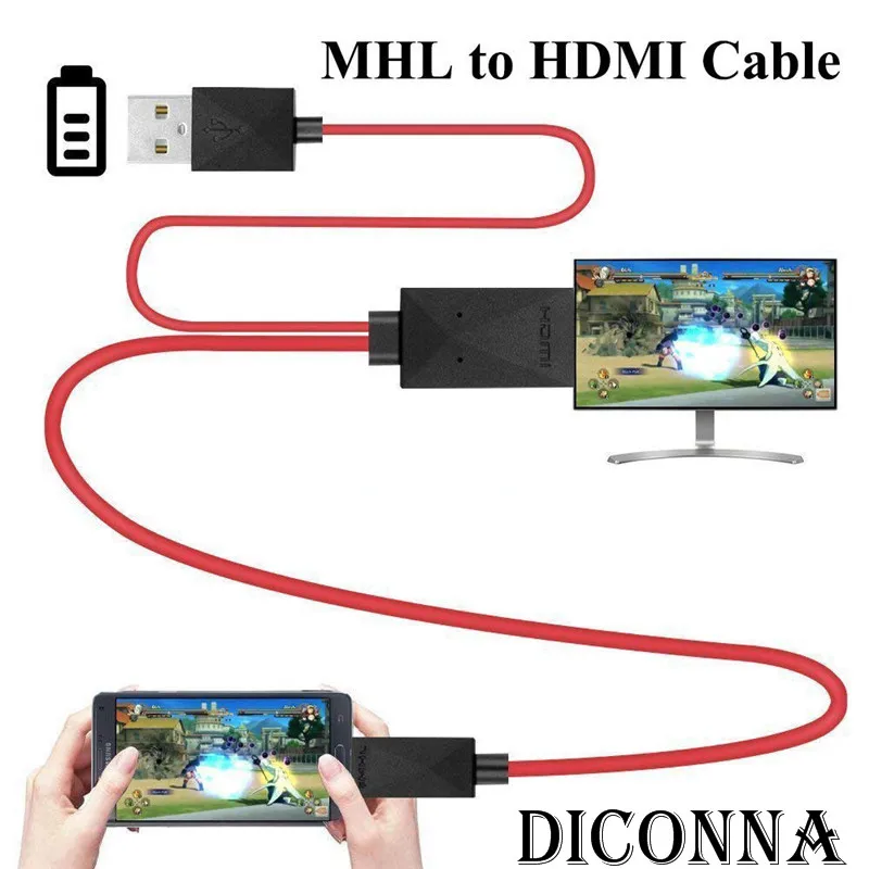 Микро USB к HDMI 1080P телевизионный HD кабель-адаптер Android Smart для Xiaomi Redmi Note 5 Pro Android samsung S7 Micro зарядное устройство