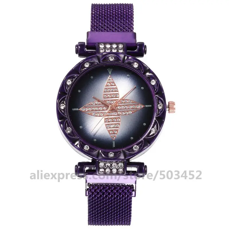 100 шт./лот 920638 Relojes Mujer оптовая продажа ветряная мельница магнитные часы Звездное