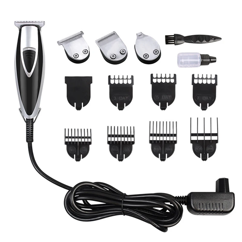  Multi-Function Hair Clipper Retro Oil Head Scissors Razor Knife Push White T-Shaped Knife Hair Salo
