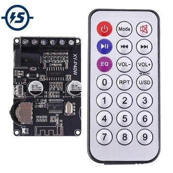 

Stereo Bluetooth Decoding Amplifier Tuning Volume Remote Control 20W 30W 40W Infrared Remote Control Receiver Module with Case