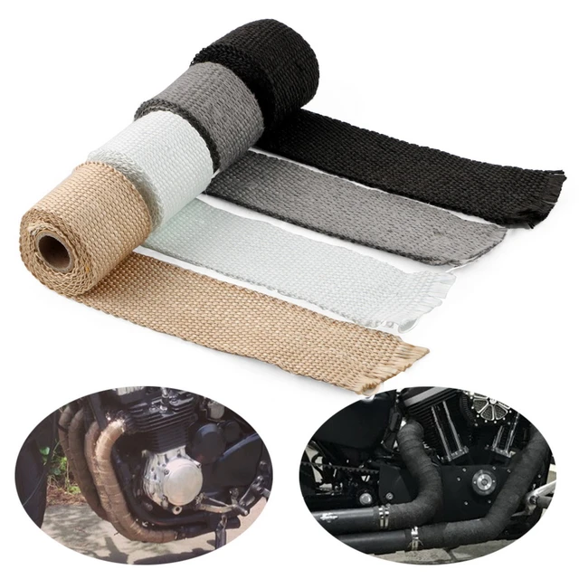 Heat insulation cotton for exhaust pipe gas water heater automobile exhaust  pipe high temperature resistant fireproof belt - AliExpress