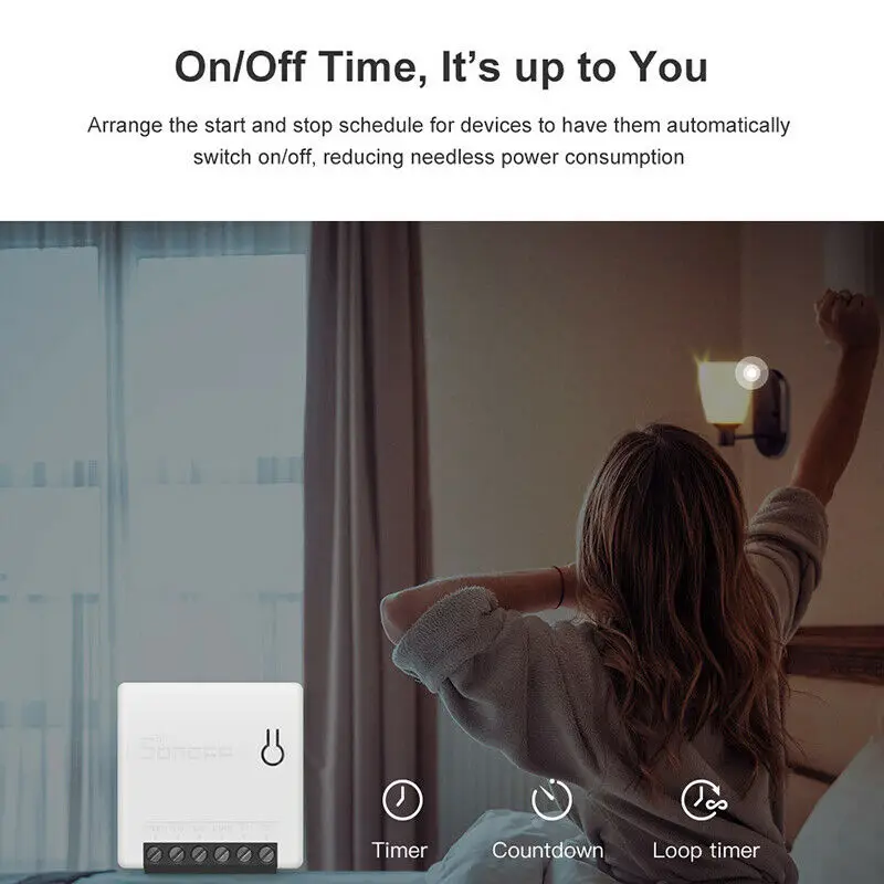 Sonoff MINI DIY умный переключатель пульт дистанционного управления с двойным управлением Wifi Внешняя работа