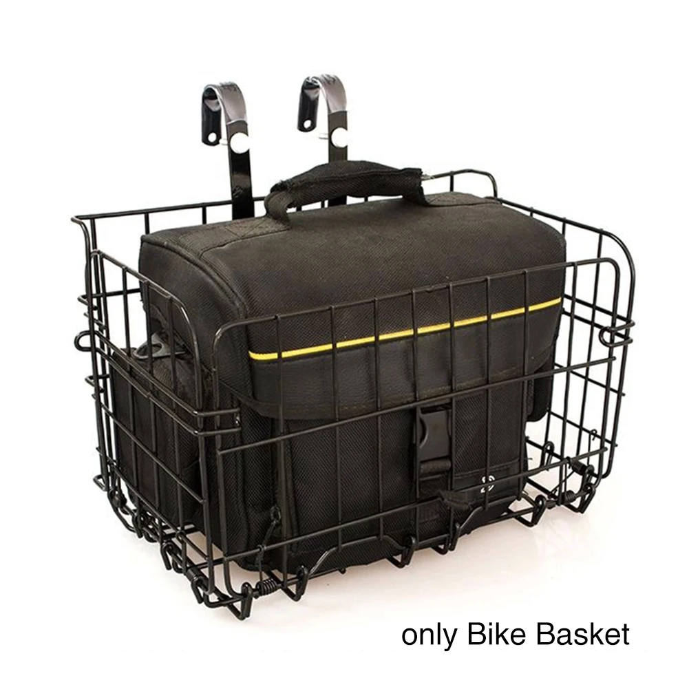 Складная проволочная сетка, съемные детали для велосипеда, аксессуары, подвесная Передняя и задняя рамка корзины для горного велосипеда, сумка для велосипеда, складная
