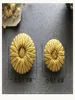 Sewing Buttons with Decorative Buckle, Hand-knitted Buttons, Vintage Gold Buttons, Suit Dress, Dance Dress, 5 PCs/Lot 4