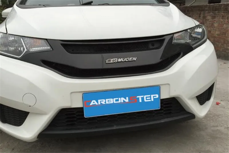 CEYUSOT для нового Honda Fit Jazz переднего бампера гоночные аксессуары для гриля-16 Джаз углеродная волокнистая решетка декоративная сетчатая крышка GK5
