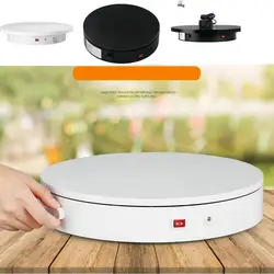 HQ 20-60CM Knob Control Speed Electric Rotating Portable Photography Turntable Rotary Display Stand Two Way for Product Show