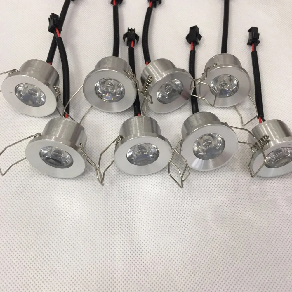 Новая модель светодиодный мини-светильник 1 Вт диаметр 31 мм dc12v серебряная рамка встраиваемый потолок без мерцания точечные светильники для дома
