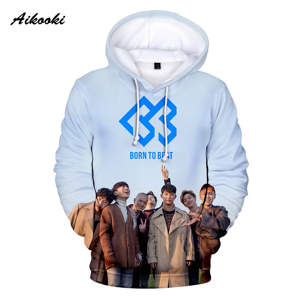 Aikooki BTOB толстовки мужские с капюшоном для женщин и мужчин Толстовка BORN TO BEAT Singer Team