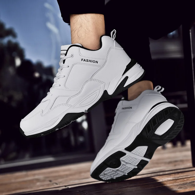 Size39-48, зимняя водонепроницаемая Спортивная обувь для мужчин, черная/белая спортивная обувь, легкие мужские кроссовки, спортивная обувь