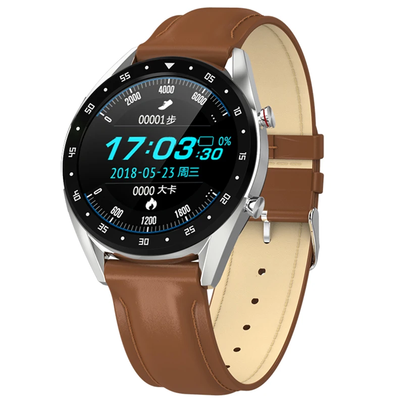 

L7 Bluetooth Smart Watch Men Ecg+Ppg Hrv Heart Rate Blood Pressure Monitor Ip68 Waterproof Smart Bracelet Android Ios--Silver Bo