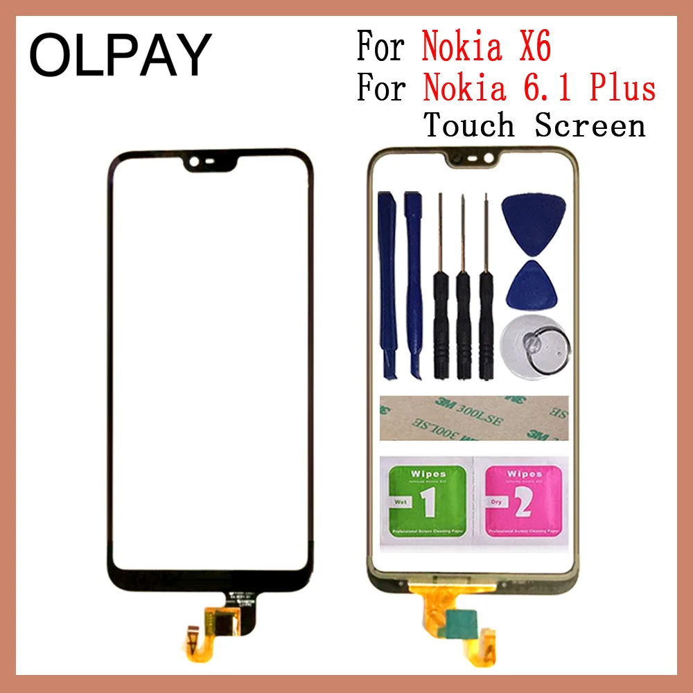 Сенсорный экран для Nokia 6 1 Plus мобильный телефон дигитайзер 5 8 дюйма X6 TA 1099 1103