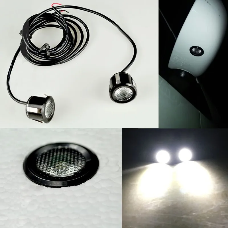 1PairWATERPROOFCarPuddlelampExternalOuterRearviewMirrorled