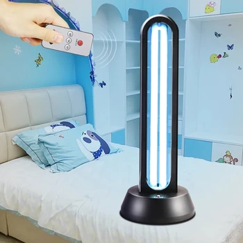 

220V UV Germicidal Lamp 38W Portable Sterilizer Ozone Sterilization Lamp with Base Remote Control
