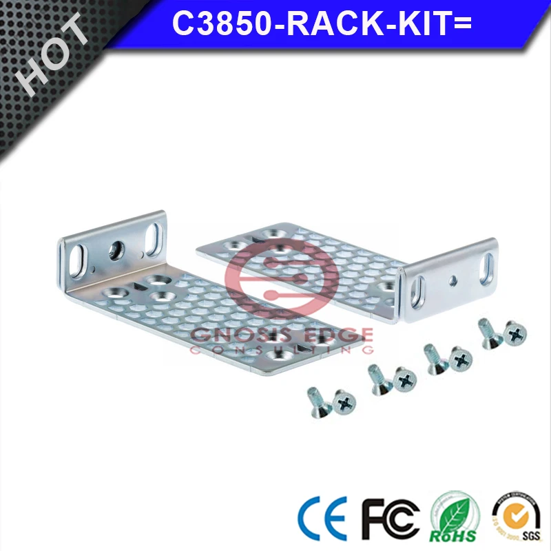 C3850-RACK-KIT = 19 인치 랙 마운트 키트, 귀 브래킷, 시스코 WS-C3850-24XS-S 호환 가능