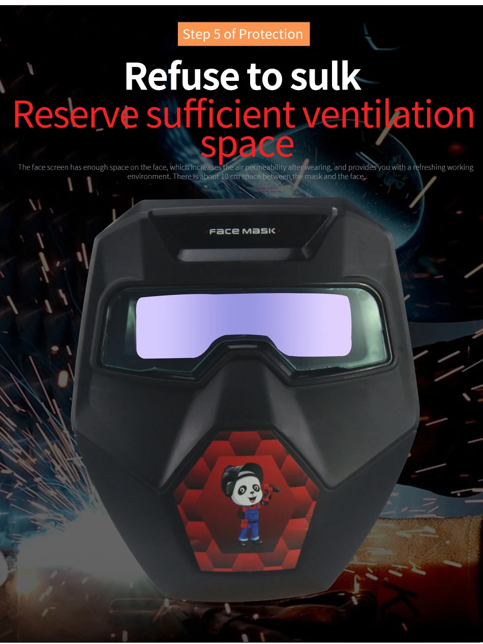 Outside Control Solar Auto Darkening Welding Glasses Welder Mask Welding Helmet With Shade eara Din9-Din13