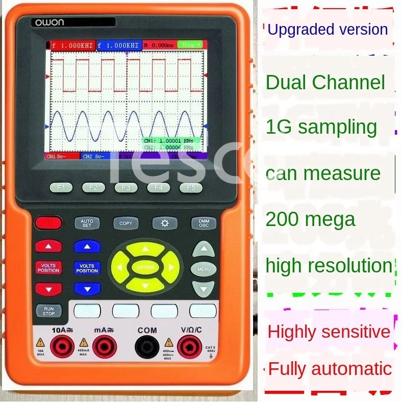 

Oscilloscope HDS3102MN dual channel hds3101 handheld oscilloscope with multimeter 100M can measure 200 trillion