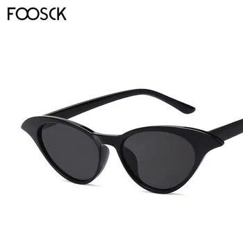 

FOOSCK Sexy Small Cat Eye Sunglasses Women Vintage Black Sun Glasses Female Ladies Cateye Sunglass 2020 Retro Eyewear UV400