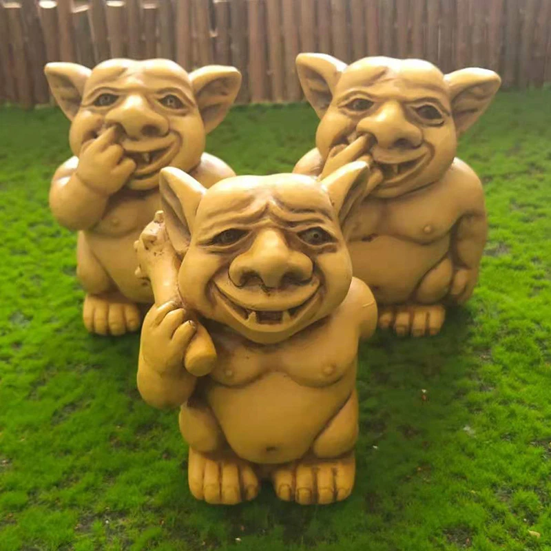 

New Gargoyle Statue Resin Crafts Creative Outdoor Landscape Ornament for Garden Courtyard Lawn Decoration Home Holiday Decor